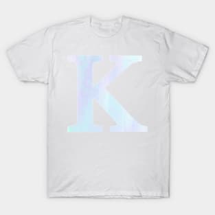 The Letter K Cool Colors Design T-Shirt